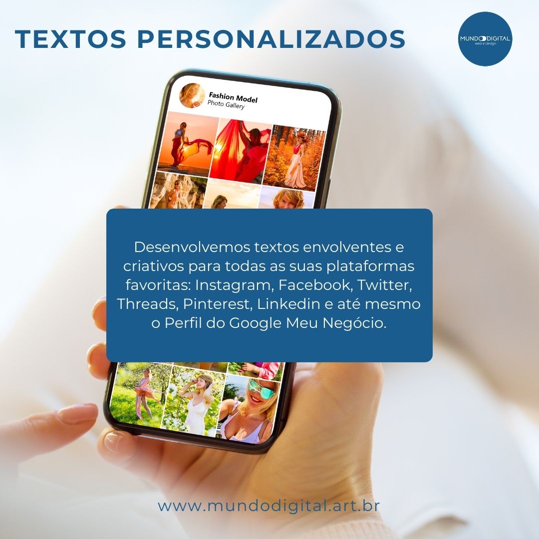 Textos Personalizados para seu negocio